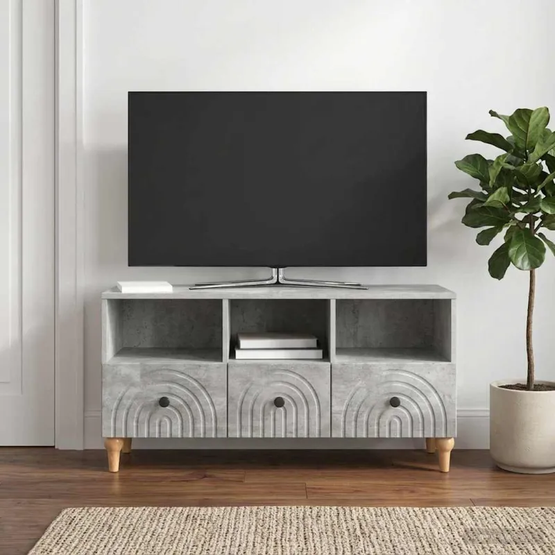 Televizoriaus spintelė Betono Pilka 102 x 34,5 x 50 cm