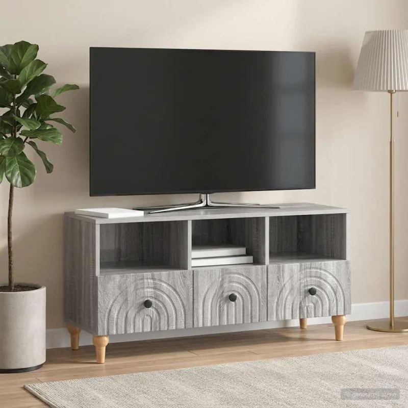 Televizoriaus spintelė Pilka Sonoma 102 x 34,5 x 50 cm