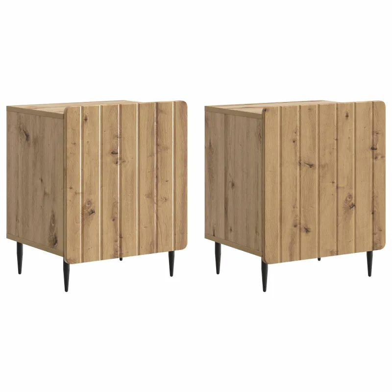 Šalia lovos spintelė 2 pcs Artisano ąžuolo 43 x 34,5 x 52 cm