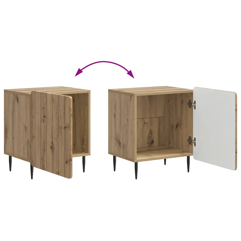 Šalia lovos spintelė 2 pcs Artisano ąžuolo 43 x 34,5 x 52 cm