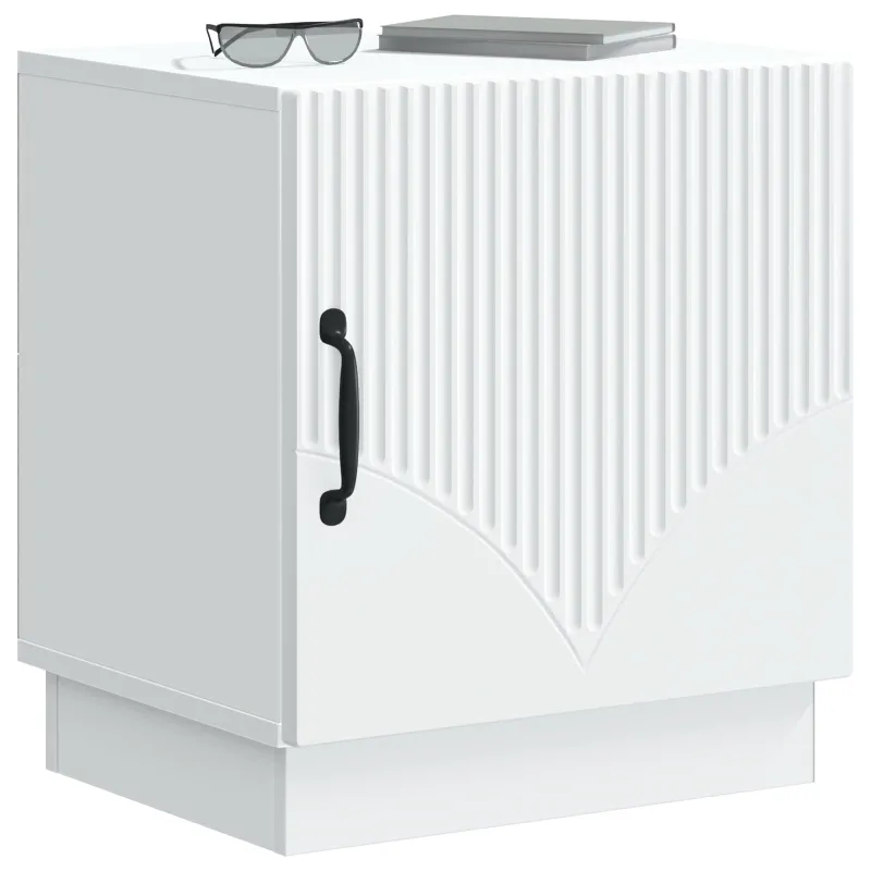 Naktinis staliukas 2 pcs Balta 43 x 34,5 x 47 cm
