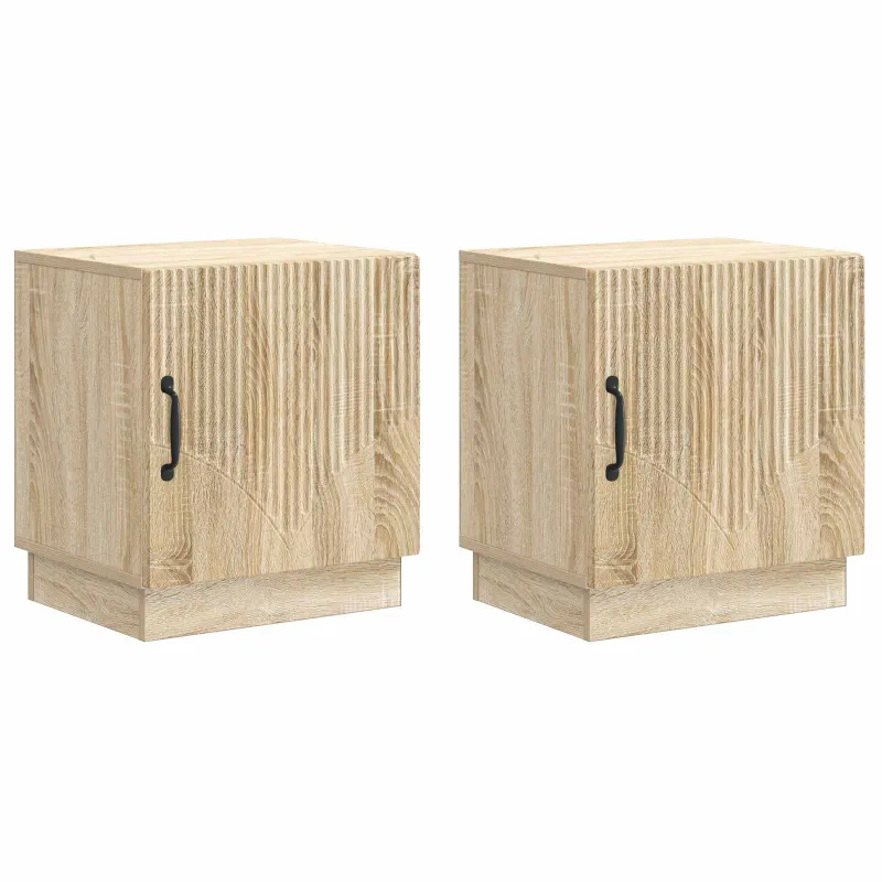 Naktinis staliukas 2 pcs Sonoma ąžuolas 43 x 34,5 x 47 cm