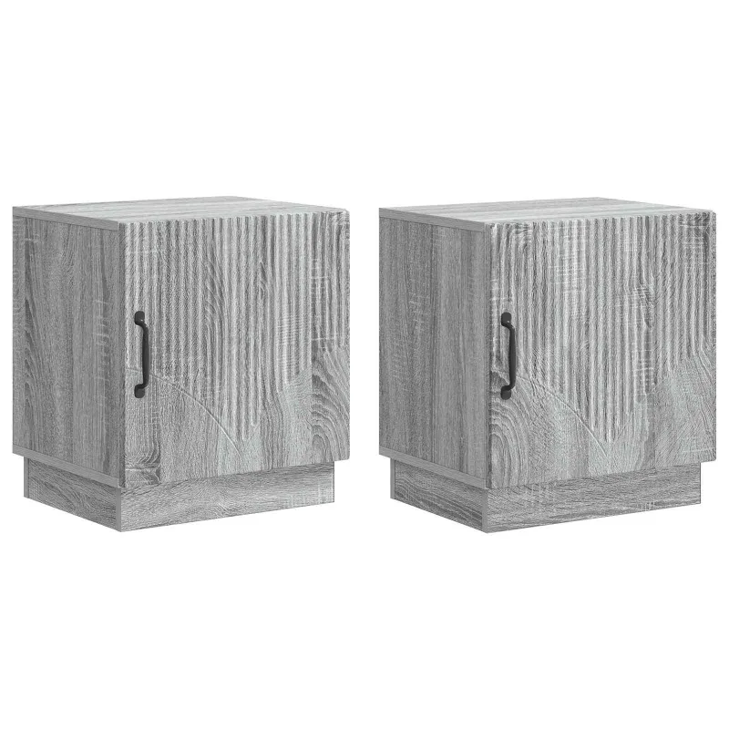 Naktinis staliukas 2 pcs Pilka Sonoma 43 x 34,5 x 47 cm
