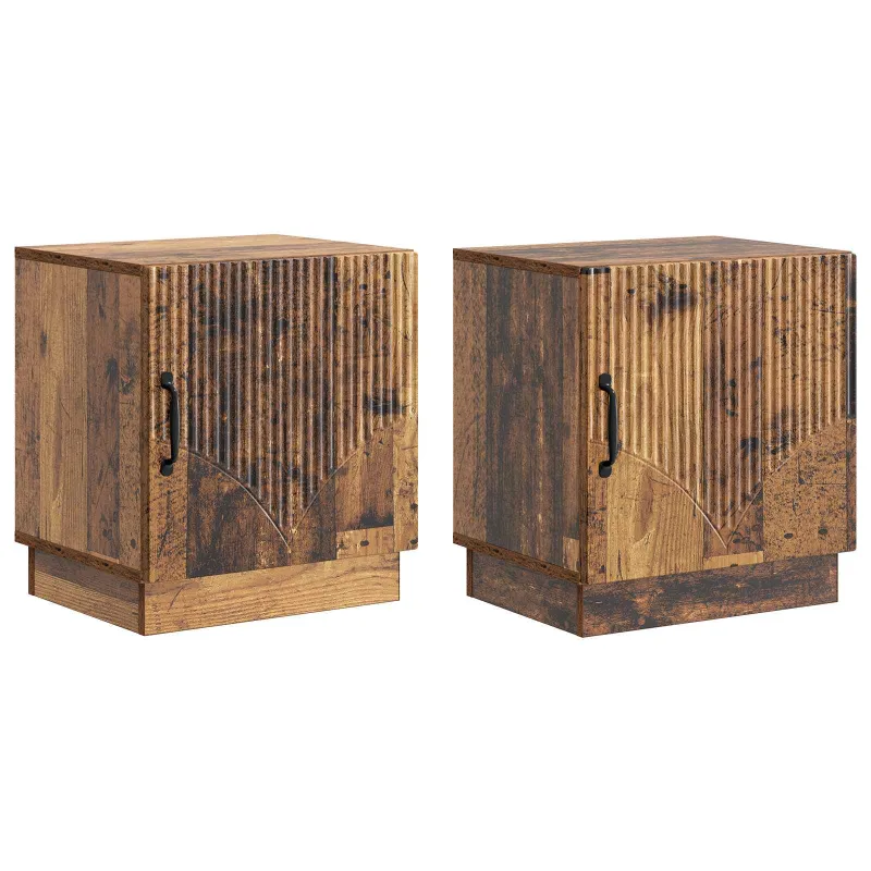 Naktinis staliukas 2 pcs Sendintos medienos 43 x 34,5 x 47 cm