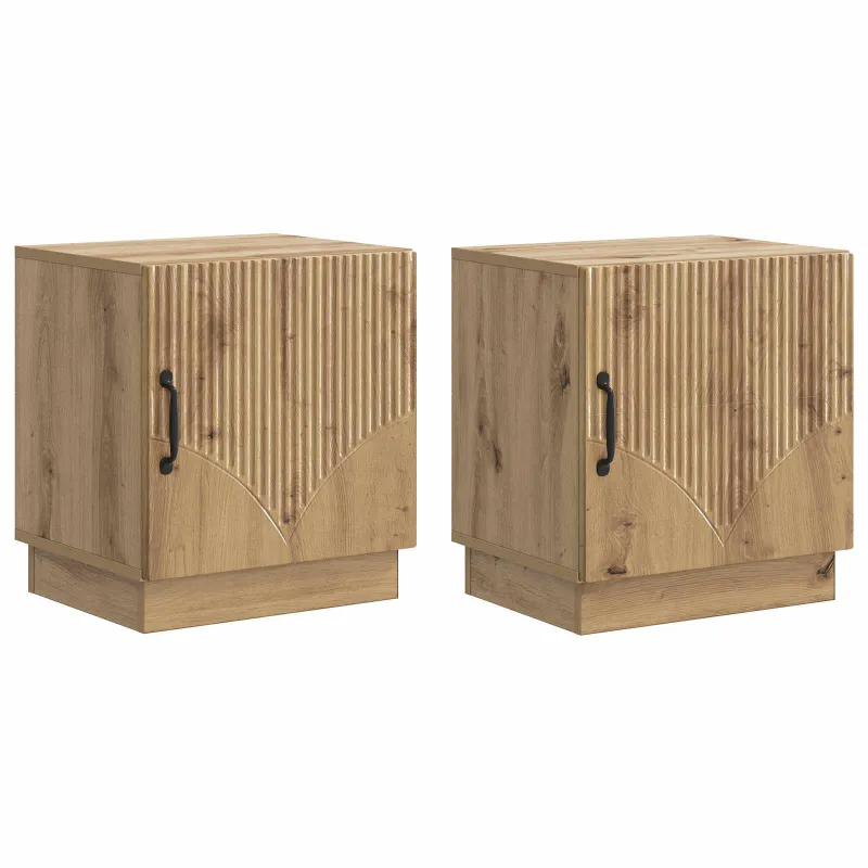 Naktinis staliukas 2 pcs Artisano ąžuolo 43 x 34,5 x 47 cm