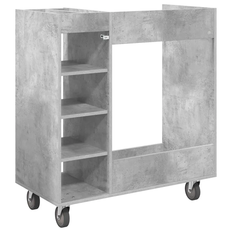 Golfo spinta su ratu Paprastas Betono pilka 90 x 45 x 98 cm