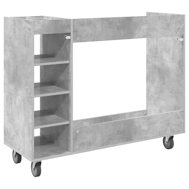 Golfo spinta su ratu Paprastas Betono pilka 120 x 45 x 98 cm