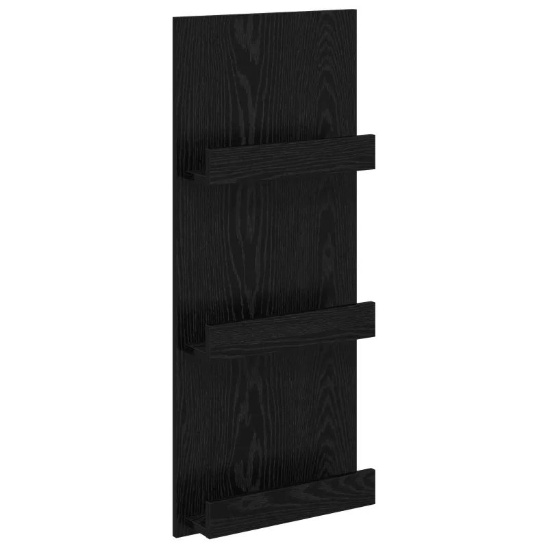Žurnalų stovas Juodas ąžuolas 43 x 11 x 102 cm Apdirbta mediena