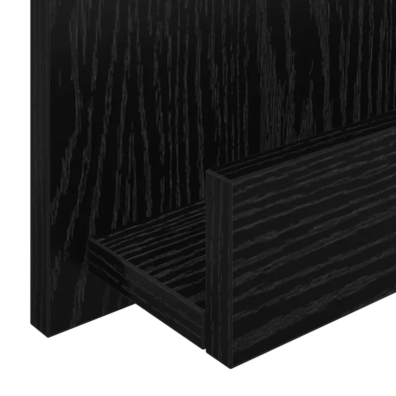 Žurnalų stovas Juodas ąžuolas 43 x 11 x 102 cm Apdirbta mediena