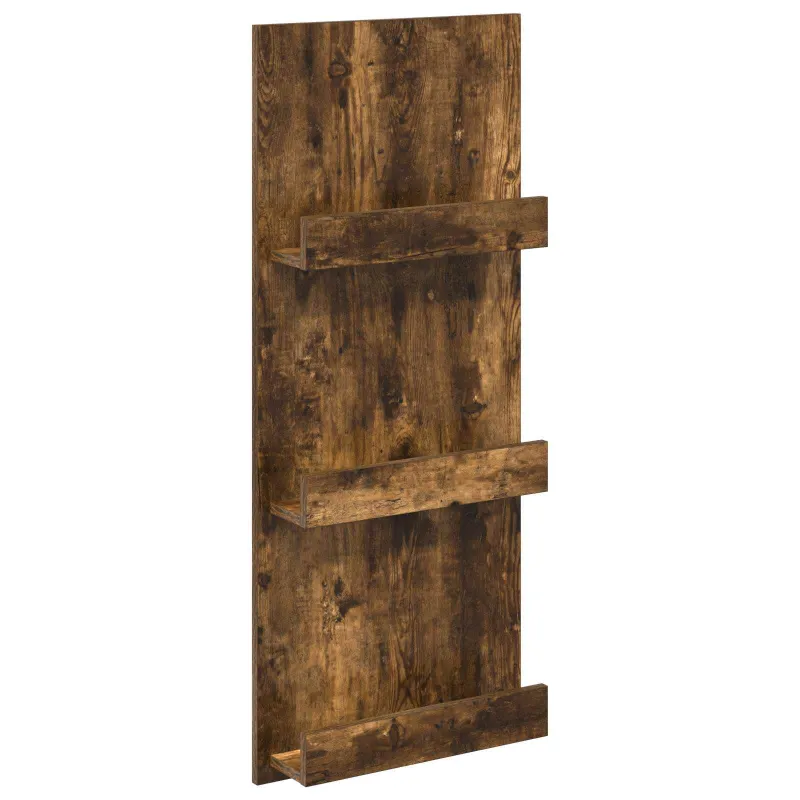 Žurnalų stovas Rūkyta ąžuolas 43 x 11 x 102 cm Apdirbta mediena