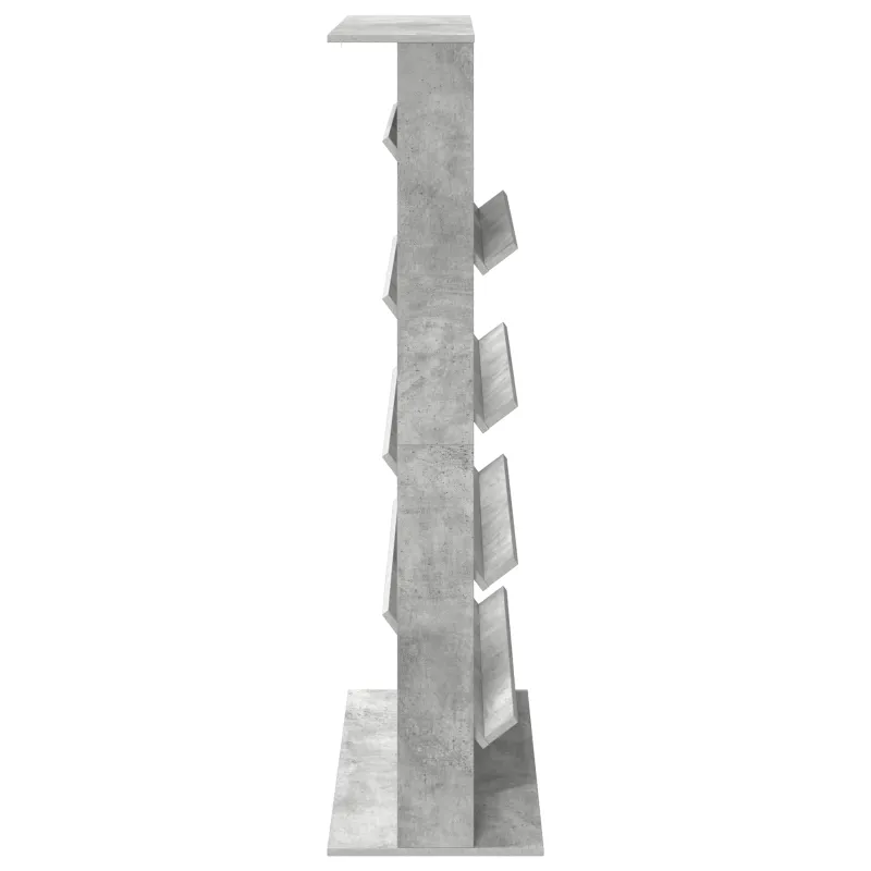 Žurnalų stovas Betono pilka 70 x 41 x 156 cm Apdirbta mediena