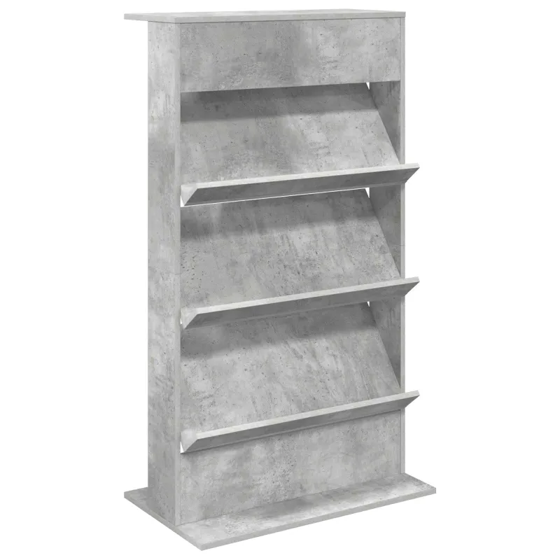Žurnalų stovas Betono pilka 70 x 41 x 126 cm Apdirbta mediena