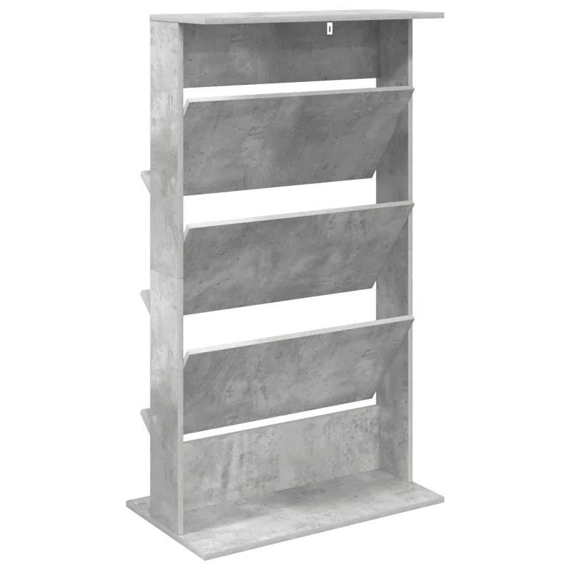 Žurnalų stovas Betono pilka 70 x 41 x 126 cm Apdirbta mediena