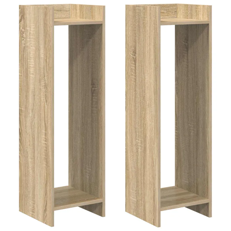 Augalų stovas su lentyna 2 pcs Sonoma ąžuolas 30 x 30 x 100 cm