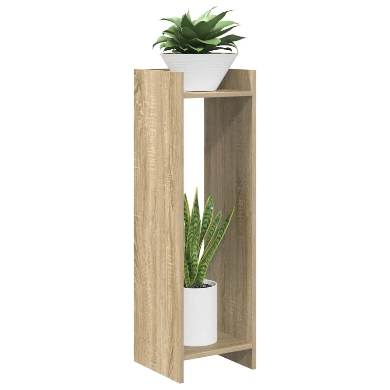 Augalų stovas su lentyna 2 pcs Sonoma ąžuolas 30 x 30 x 100 cm