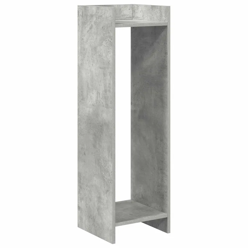 Augalų stovas su lentyna 2 pcs Betono Pilka 30 x 30 x 100 cm