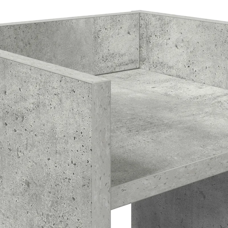 Augalų stovas su lentyna 2 pcs Betono Pilka 30 x 30 x 100 cm