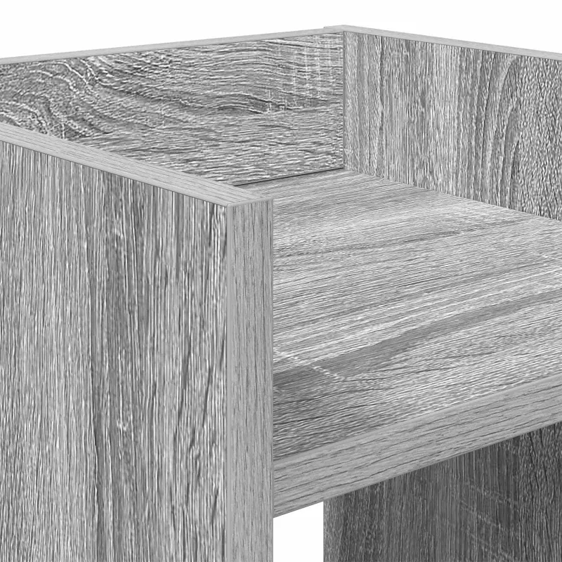 Augalų stovas su lentyna 2 pcs Pilka Sonoma 30 x 30 x 100 cm