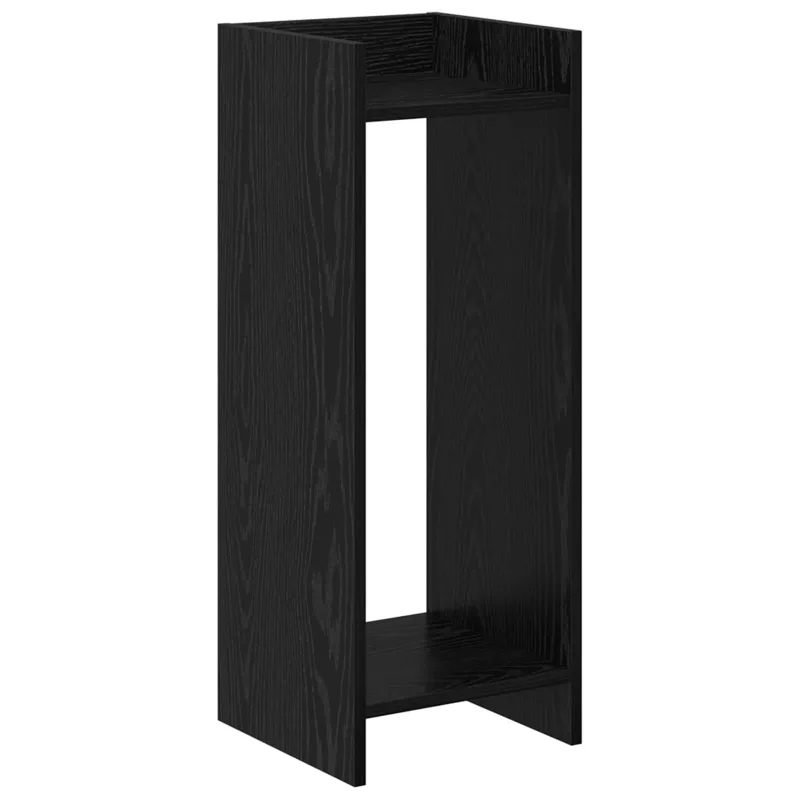 Augalų stovas su lentyna 2 pcs Juodas Ąžuolas 30 x 30 x 80 cm