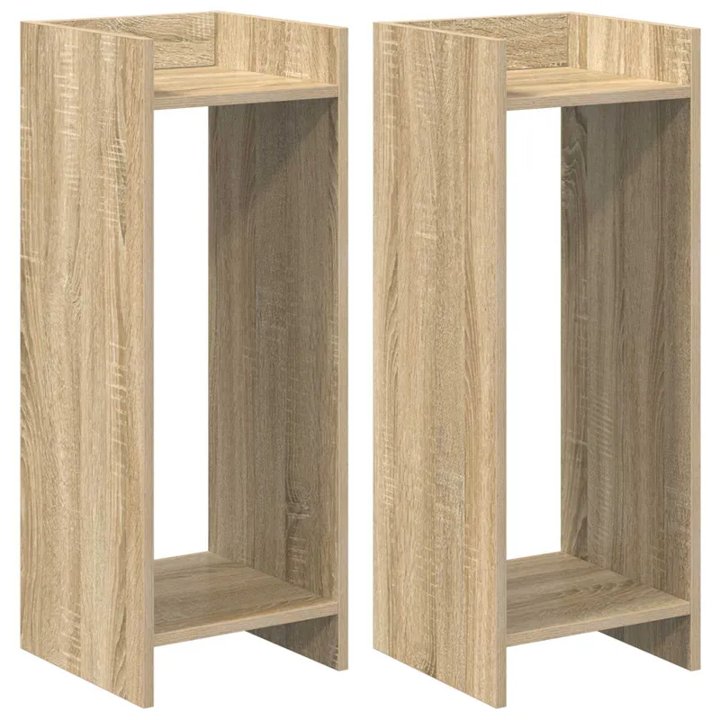 Augalų stovas su lentyna 2 pcs Sonoma ąžuolas 30 x 30 x 80 cm