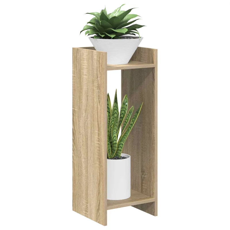 Augalų stovas su lentyna 2 pcs Sonoma ąžuolas 30 x 30 x 80 cm