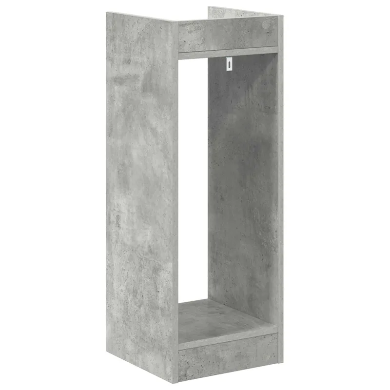 Augalų stovas su lentyna 2 pcs Betono Pilka 30 x 30 x 80 cm