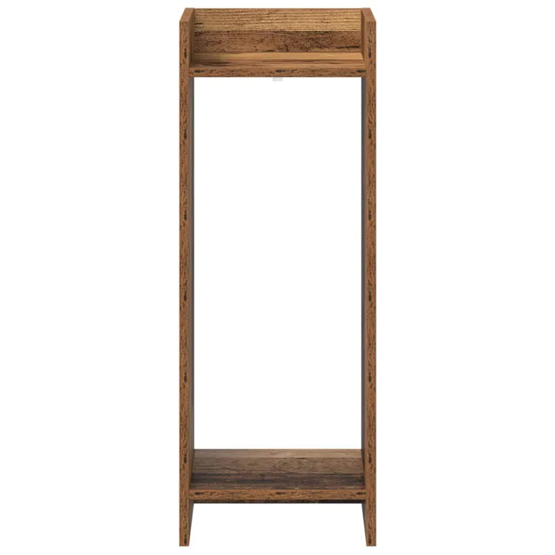 Augalų stovas su lentyna 2 pcs Senas medis 30 x 30 x 80 cm