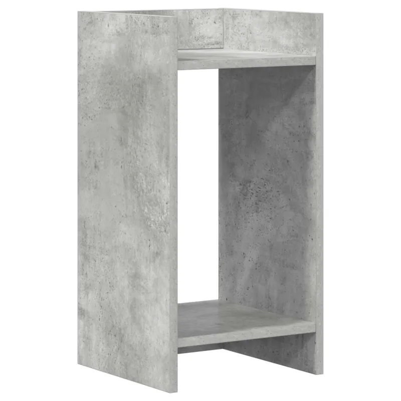 Augalų stovas su lentyna 2 pcs Betono Pilka 30 x 30 x 60 cm