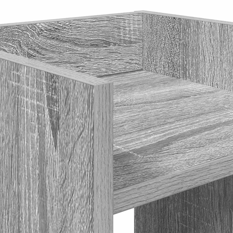 Augalų stovas su lentyna 2 pcs Pilka Sonoma 30 x 30 x 60 cm