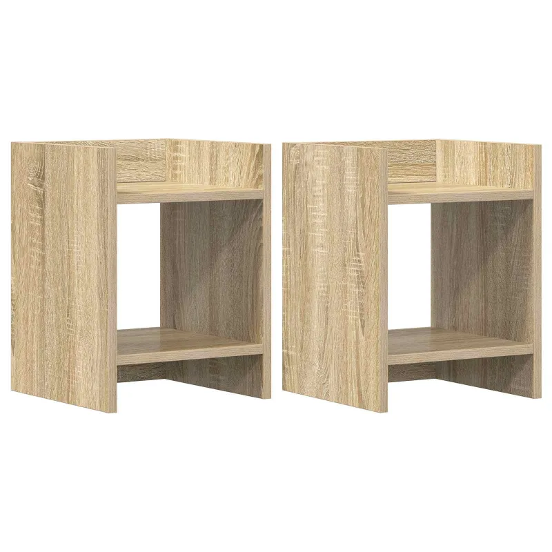 Augalų stovas su lentyna 2 pcs Sonoma ąžuolas 30 x 30 x 40 cm
