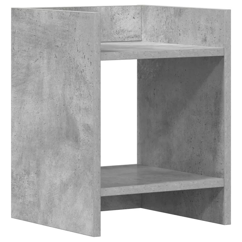Augalų stovas su lentyna 2 pcs Betono Pilka 30 x 30 x 40 cm