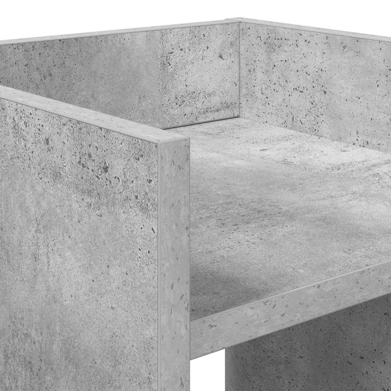 Augalų stovas su lentyna 2 pcs Betono Pilka 30 x 30 x 40 cm