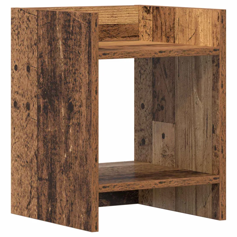 Augalų stovas su lentyna 2 pcs Senas medis 30 x 30 x 40 cm