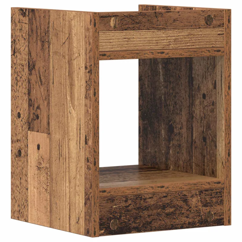 Augalų stovas su lentyna 2 pcs Senas medis 30 x 30 x 40 cm