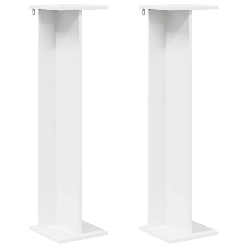 Augalų stovas 2 pcs Baltas 25 x 25,5 x 100,5 cm