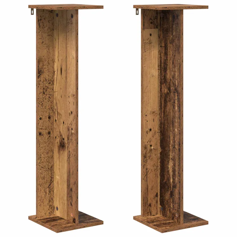 Augalų stovas 2 pcs Senas medis 25 x 25,5 x 100,5 cm