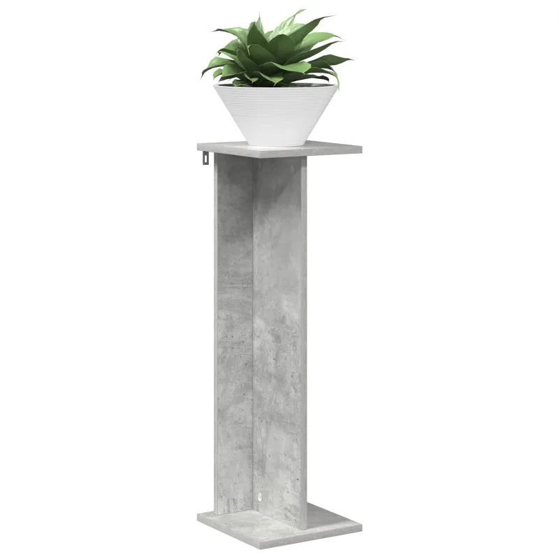 Augalų stovas Betono Pilka 25 x 25,5 x 80,5 cm Dirbtinė mediena