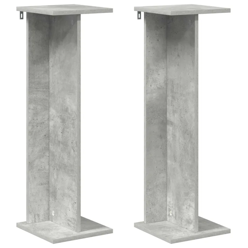Augalų stovas 2 pcs Betono Pilka 25 x 25,5 x 80,5 cm