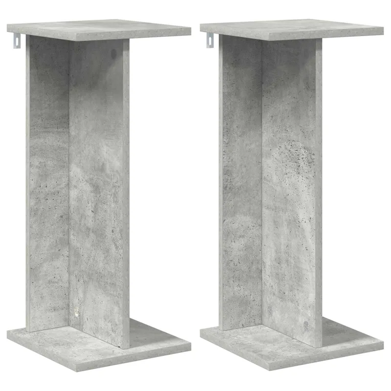 Augalų stovas 2 pcs Betono Pilka 25 x 25,5 x 60,5 cm