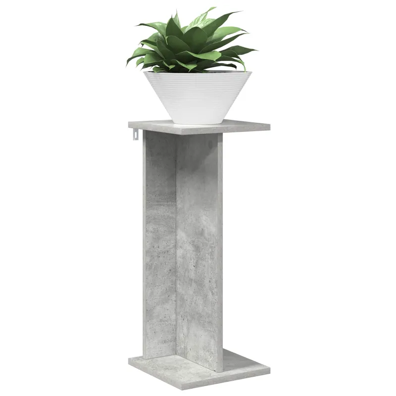 Augalų stovas 2 pcs Betono Pilka 25 x 25,5 x 60,5 cm