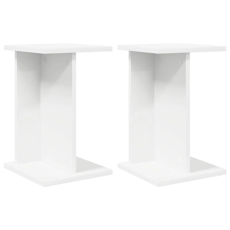 Augalų stovas 2 pcs Baltas 25 x 25,5 x 40,5 cm Dirbtinė mediena