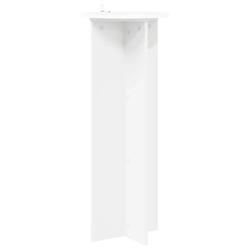 Augalų stovas 2 pcs Balta Ø40 x 100 cm Apdirbta mediena