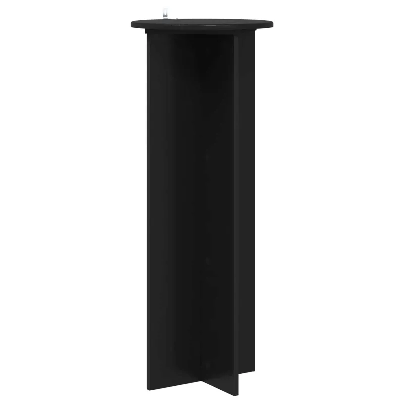 Augalų stovas 2 pcs Juoda Ø40 x 100 cm Apdirbta mediena