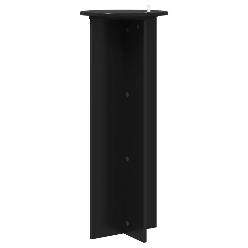 Augalų stovas 2 pcs Juoda Ø40 x 100 cm Apdirbta mediena