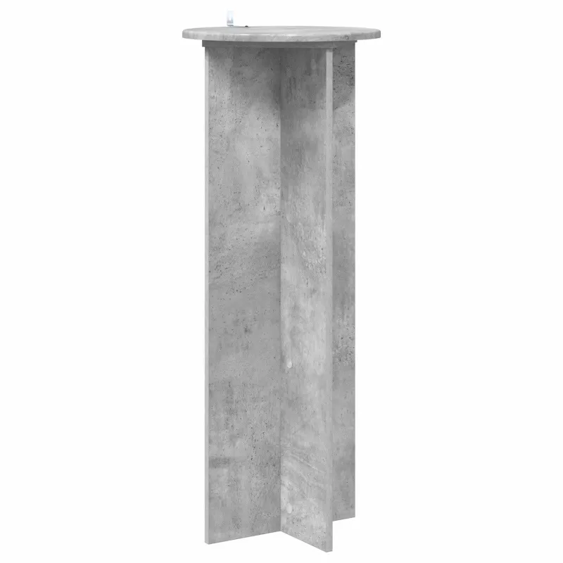 Augalų stovas 2 pcs Betono pilka Ø40 x 100 cm Apdirbta mediena