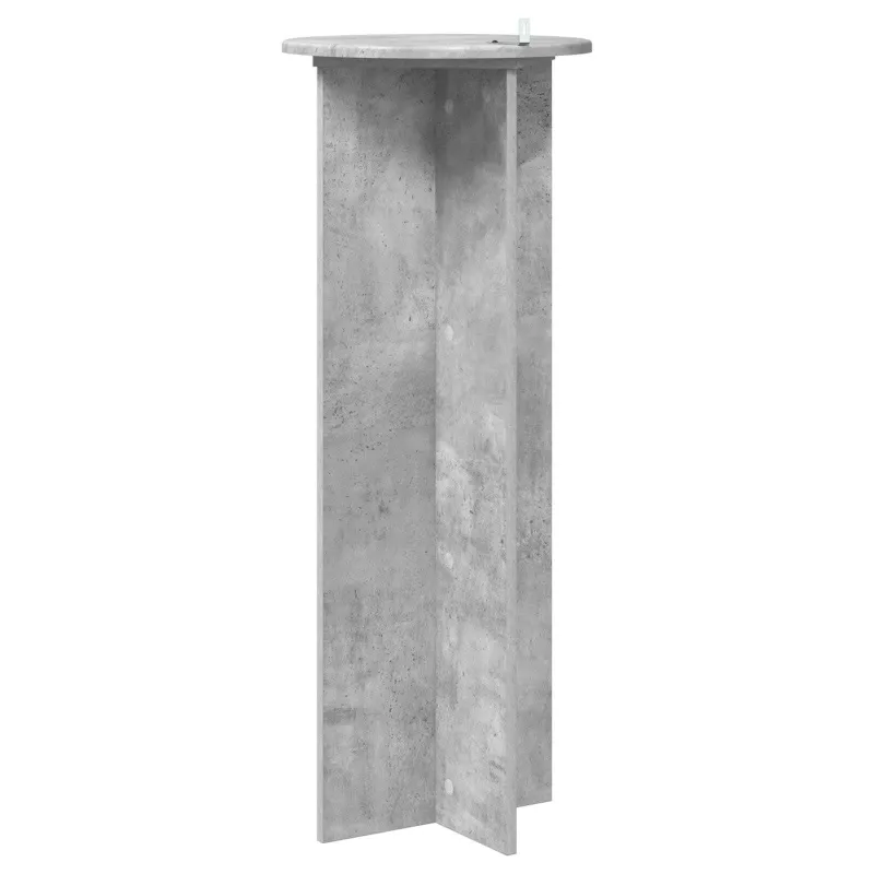 Augalų stovas 2 pcs Betono pilka Ø40 x 100 cm Apdirbta mediena
