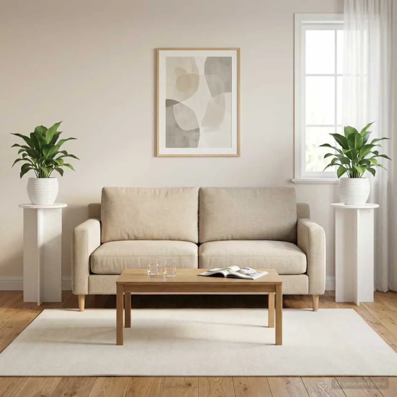 Augalų stovas 2 pcs Itin blizgi balta Ø40 x 100 cm
