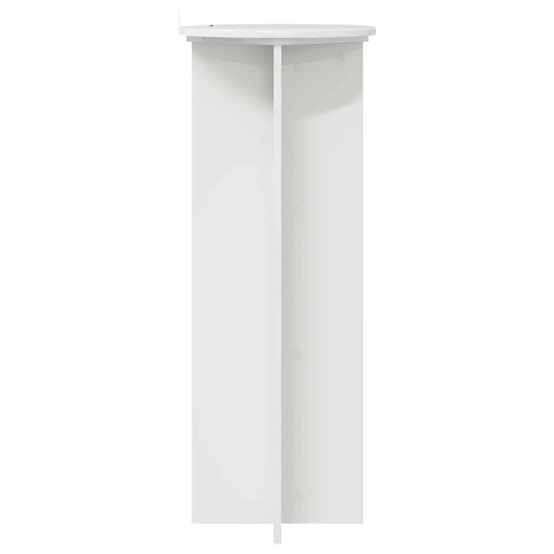 Augalų stovas 2 pcs Itin blizgi balta Ø40 x 100 cm