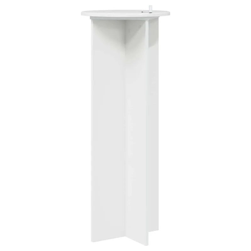 Augalų stovas 2 pcs Itin blizgi balta Ø40 x 100 cm