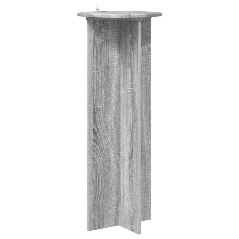 Augalų stovas 2 pcs Pilka sonoma ąžuolo Ø40 x 100 cm
